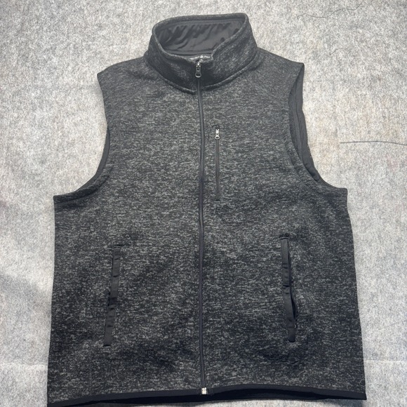Beverly Hills Polo Club Other - Beverly Hills Polo Club Men's Vest Large Dark Gray Full Zip Sleeveless Jacket XL